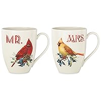 Lenox 863973 Winter Greeting 2-Piece Mr & Mrs Mug Set