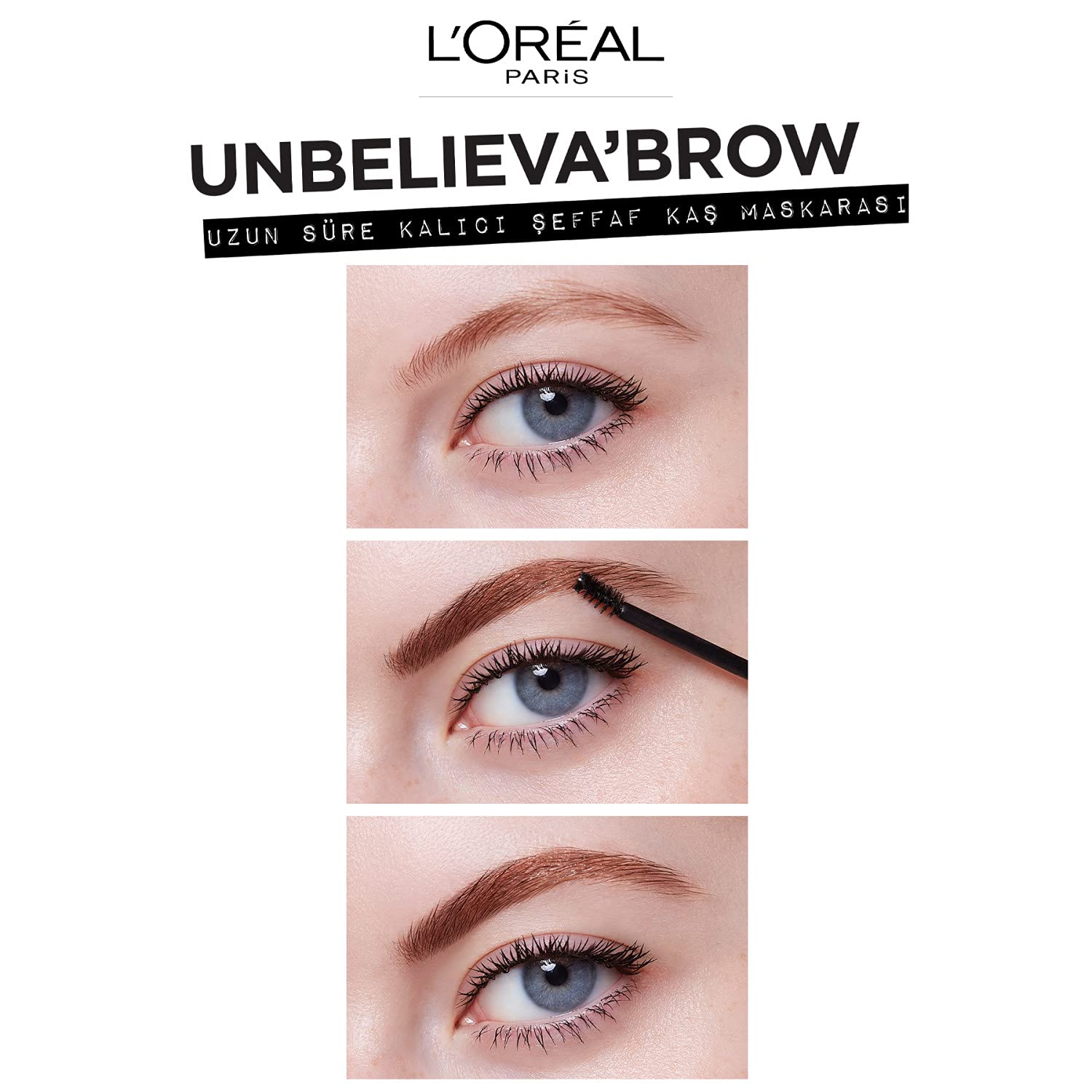 L'Oreal Paris Unbelieva-Brow Longwear Eyebrow Topcoat, Waterproof, Smudge-resistant, Transfer- Proof, Quick Drying, Easy and quick application with precise brush, Universal Transparent, 0.15 fl. oz.