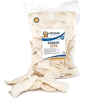 Rawhide Dog Chips, Premium Rawhide Dog Chews, Natural Grass Fed Livestock with No Hormones, Additives or Chemicals, Tasty Long Lasting Chews for Dogs, Improve Oral Health, 6 Lbs