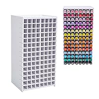 SANFURNEY Art Marker Storage Rack for 120 Markers, Watercolour Brushes Pens Color Pencils Organizer Holder for Desk