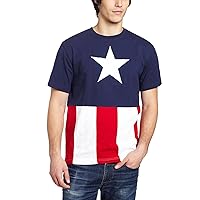 Captain America Cut & Sew Applique T-Shirt