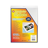Hygloss Products Overhead Projector Sheets Acetate-Like Transparency Film, For Arts And Craft Projects and Classrooms, Not for Printers, 8.5” x 11”, 25 Sheets