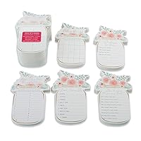 Kate Aspen Floral Mason Jar Bridal Shower 5 Set (30, 150 Games and Advice Cards, One Size, Multi