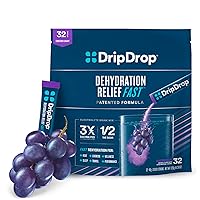 DripDrop Hydration - Electrolyte Powder Packets - Concord Grape - 32 Count