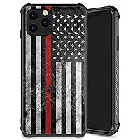 Case Compatible with iPhone 12 Pro Max,Pattern Plexiglass 12 Pro Max Case for Boys Men,Vintage American Flag Pattern Shockproof Anti-Scratch Case for iPhone 12 Pro Max 6.7 inch