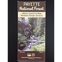 Payette National Forest - Weiser, Council & New Meadows Ranger Districts Map