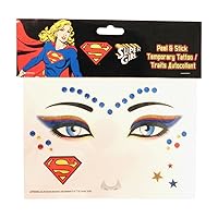 Super Girl Peel and Stick Jewels Face Tattoos