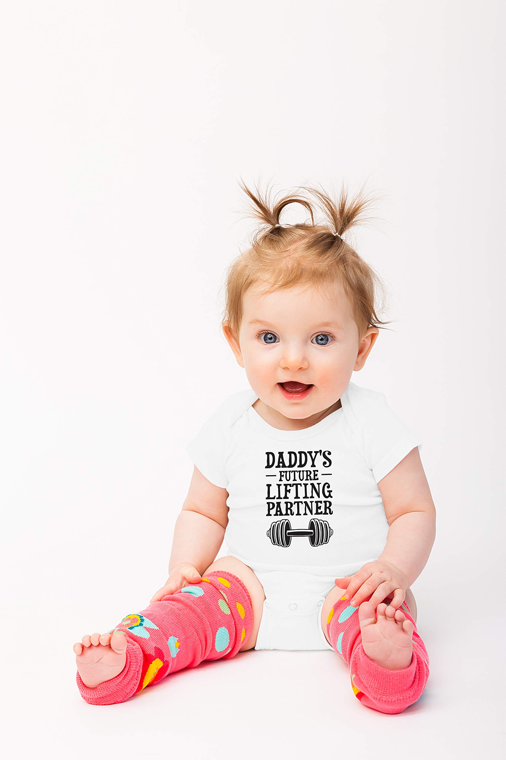 Daddy's Future Lifting Partner - Funny Cute Infant Creeper, One-Piece Baby Bodysuit