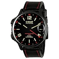 Men's Analog Quartz Watch with Stainless Steel Strap mid-39770, Black/White