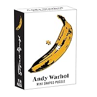 Galison Andy Warhol Mini Shaped Puzzle Banana, Multicolor