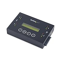 StarTech.com 1:1 Standalone Hard Drive and USB Thumb Drive Duplicator/Eraser, USB Flash and SATA HDD/SSD Disk Cloner/Copier and Wiper, Toolless Sanitizer, LCD Display, TAA Compliant (SU2DUPERA11)