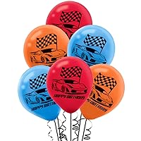 Assorted Colors Hot Wheels Wild Racer™ Printed Latex Balloons - 12