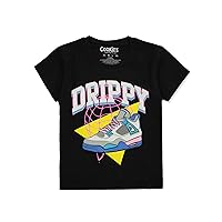 Brooklyn Vertical Boys' S/S Drip T-Shirt - Black, 18-20