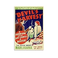 Vintage 1950s Anti-drug Canvas Printed Posters Wall Art Posters Suitable for Bedroom Living Room Dec Poster Decorative Painting Canvas Wall Posters And Art Picture Print Modern Family Bedroom Decor Po