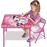 Minnie Mouse Table & Chair Set for Toddlers 24-48M, Includes 1 Table & 1 Chair [Amazon Exclusive] Table: 20