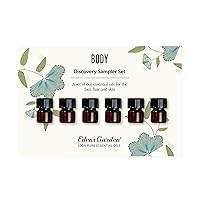 Body Discovery Sampler Essential Oil 6 Set, Pure Aromatherapy Sampler Pack (for Diffuser) - Set of 6