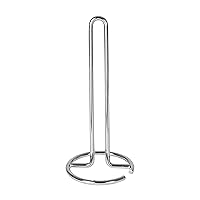 Euro Holder for Kitchen Countertops, Bars & Dining Tables Steel Paper Towel Stand, Fits Standard & Jumbo Rolls, 1 Count, Chrome