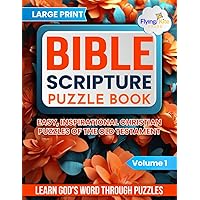 Bible Scripture Puzzle Book: Easy, Inspirational Christian Puzzles of the Old Testament (Journey Through The Bible (NIV))