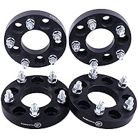 VLAOSCHI Black Forged 5x5.5 to 5x5 Wheel Adapters 1 Inch with 1/2