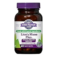 Lion's Mane Plus Brain & Memory Support with Vitamins & Ginkgo, Organic, 60 Count