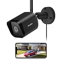 Outdoor Security Cameras 1080P HD,Cameras for Home Security with AI Human Detection,Waterproof IP65,2-Way Audio,Clear Night Vision,2.4G WiFi,SD Card Slot&US Cloud Storage,Work with Alexa