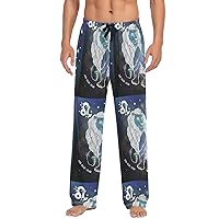 ALAZA Men's Pisces Zodiac Sign Sleep Pajama Pant