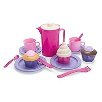 Dantoy - Princess Coffee Set with 3 Cakes - Creative Fun for Fine Motor Skills & Imagination - 2+ Years - Ecolabel - Dishwasher Safe
