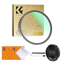 K&F Concept 82mm MC UV Protection Lens Filter with Lens Cap, Ultra-Slim 24-Layer Multi-Coated Waterproof UV Filter for Camera Lens (D Series)