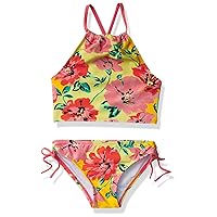 Kanu Surf Girls Daisy Upf 50Beach Sport Halter Tankini 2-Piece Swimsuit