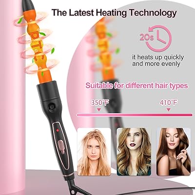  Kiloline Professional Heat Resistant Glove for Hair Styling Heat  Blocking for Curling, Flat Iron and Curling Wand Suitable for Left and  Right Hands : Beauty & Personal Care