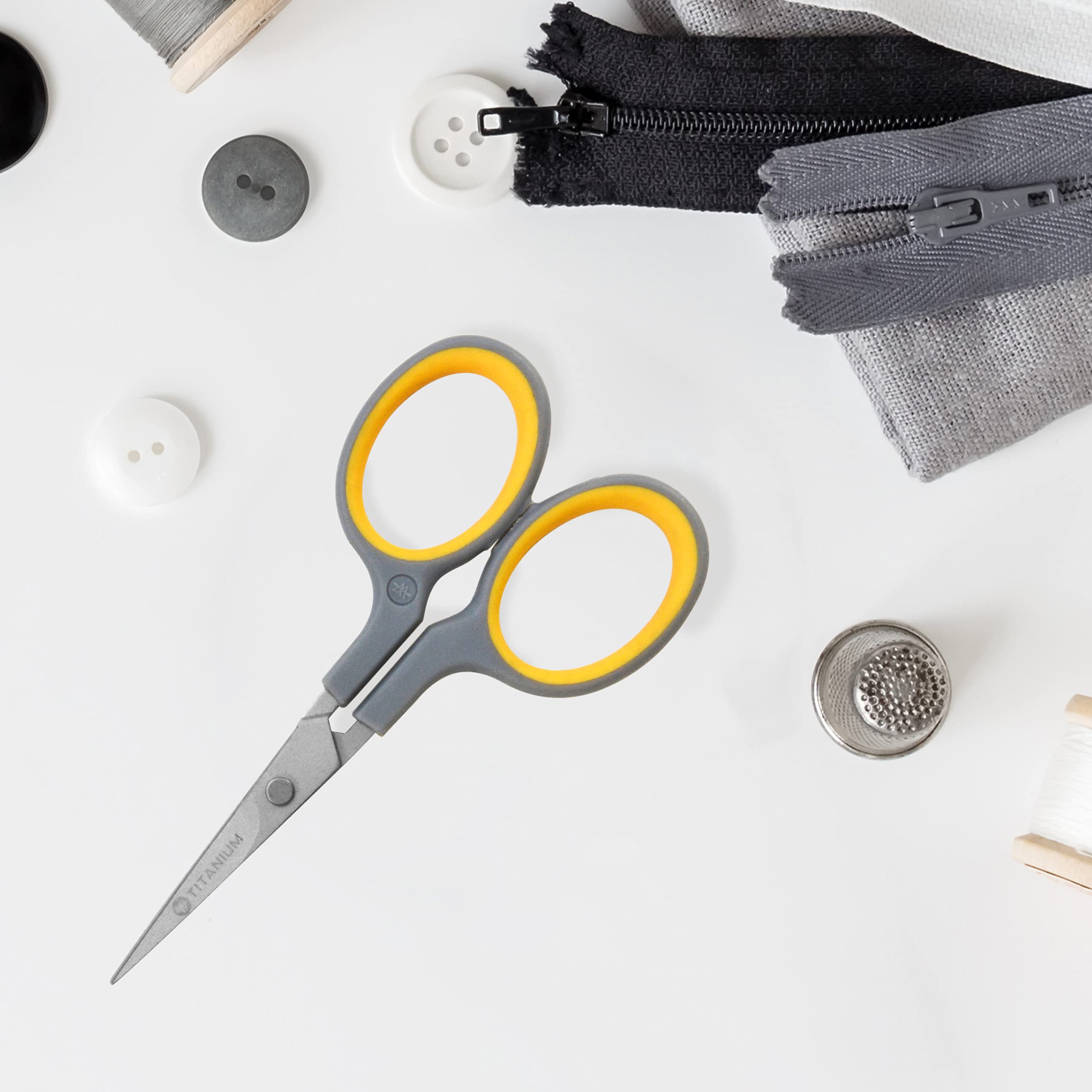 Westcott 13866 Sewing Titainum Bonded Straight Embroidery Scissors, Standard
