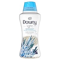 Downy Light Laundry Scent Booster Beads for Washer, Ocean Mist, 26.5 oz, with No Heavy Perfumes, Use with Fabric Softener
