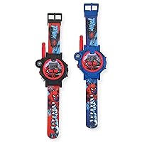 Spiderman Web-Slinging Walkie Talkie Kids' Watches: Durable Digital Timepieces, Spidey Strap, Long-Range Communication (SPD40156AZ)