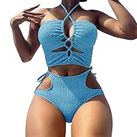 Modlily Swimsuits for Women Tankini USA Sunflower Bathing Suit Bikini Top