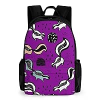 Skunk Fox Travel Backpack Laptop Bag with Pockets Business Daypack Work Bags for Men Women