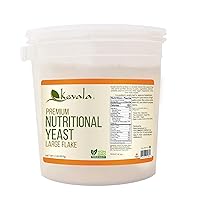 Kevala Premium Fortified Nutritional Yeast, Large Flake Vegan Seasoning, Low Sodium, 2 LB