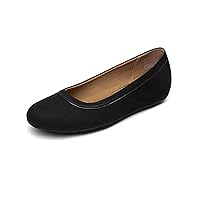 DREAM PAIRS Women's Ballet Flats Comfortable Dressy Work Low Wedge Arch Support Flats Shoes