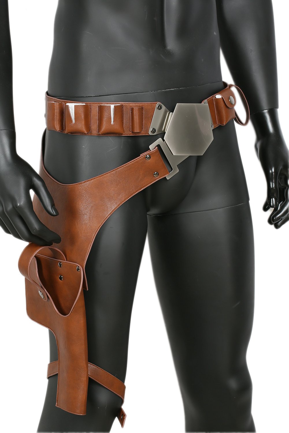 Han Solo Cosplay Belt Holster Pu Leather Costume Accessories Props