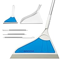 All in One Floor Sweeper, Works On All Floor Types, with Telescopic Handle, Dustpan and Mini Included
