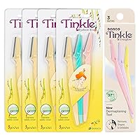 Dorco Tinkle Dermaplane Razors 4 packs of 3 counts with new Tinkle Everflow 3 counts