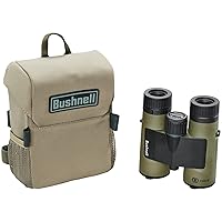 Bushnell Prime 10x42 Binocular and Vault Bino Caddy Combination Pack, Waterproof Hunting Binocular with Rugged Binocular Pouch for Hunting, Bird Watching and Hiking
