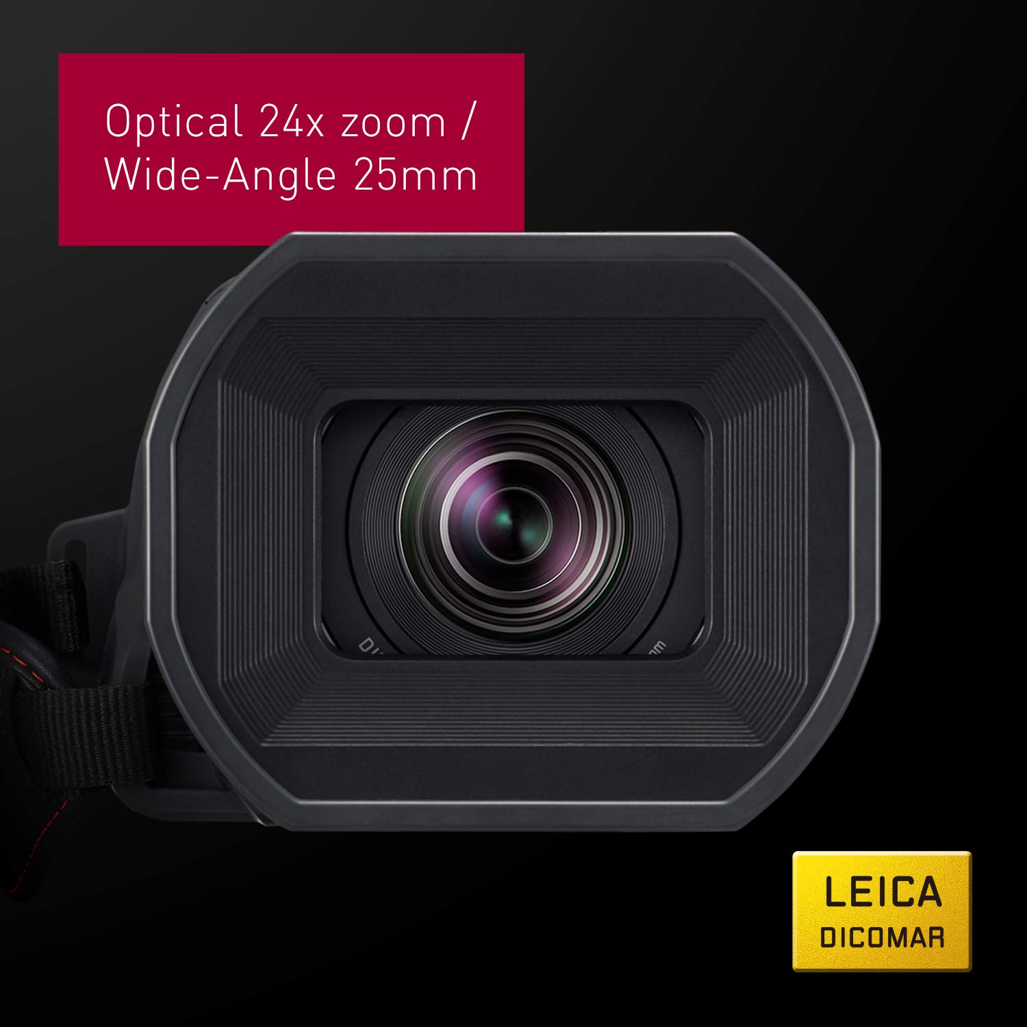 Panasonic X1500 4K Professional Camcorder with 24X Optical Zoom, WiFi HD Live Streaming, HC-X1500 (USA Black)
