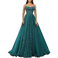 Off Shoulder Sequin Prom Dresses for Teens Teal Green Long Sparkly Evening Ball Gown Size 0