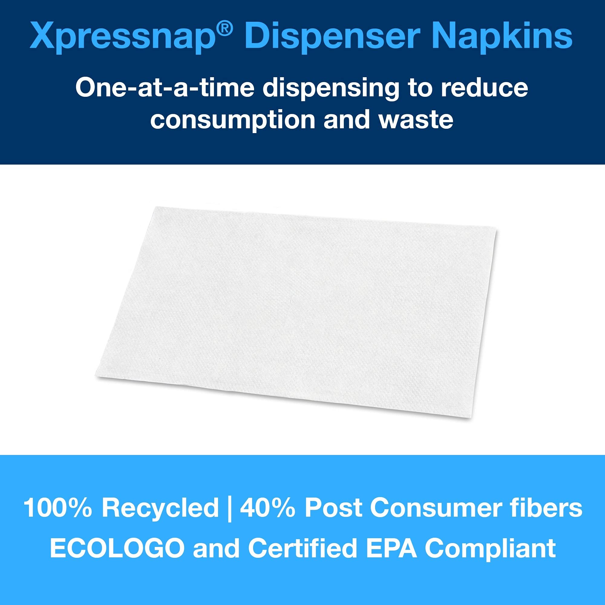 Tork Xpressnap® White Dispenser Napkin N4, Advanced, Interfold 1-ply, 13