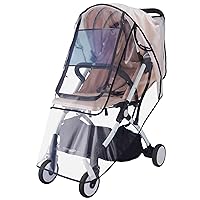 Bemece Stroller Rain Cover, Universal Stroller Accessory, Baby Travel Weather Shield for Summer, Windproof Waterproof, Protect from Dust Snow - Double Protection