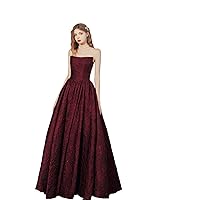 Burgundy Lace Embroidered Long Dress Prom Women's Evening Dress Homecoming Dress Wedding Special Occasion Dress