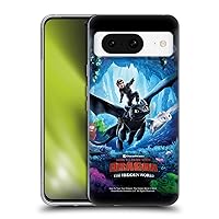 Head Case Designs Officially Licensed How to Train Your Dragon Hiccup, Toothless & Light Fury 2 III The Hidden World Soft Gel Case Compatible with Google Pixel 8