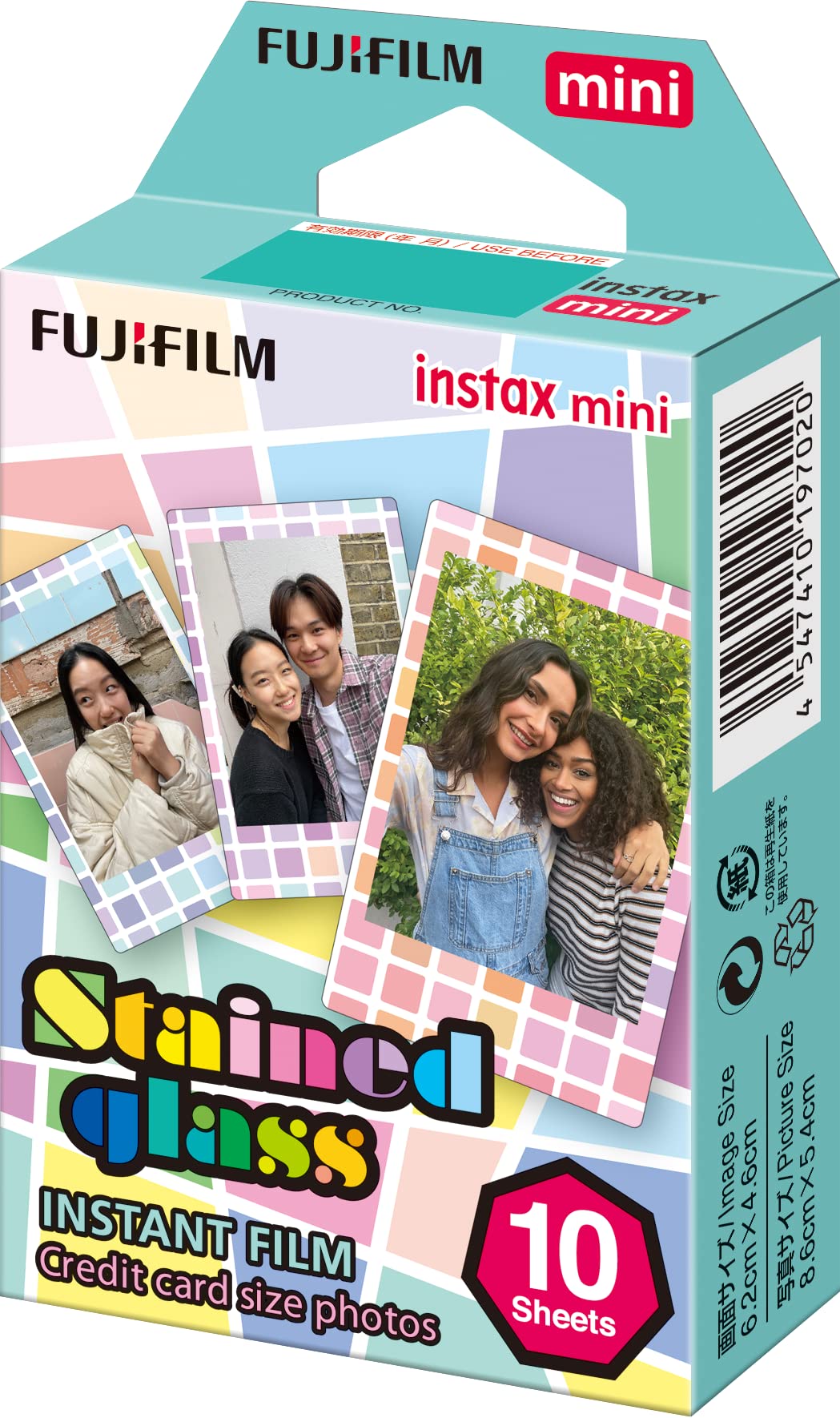 Fujifilm Instax Mini Stained Glass Instant Film (Multi-Color)