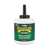 Horseshoer's Secret Deep-Penetrating Hoof Oil for Horses, Conditions Dry Hooves and Prevents Cracks, Splits and Contracted Heels, Contains Avocado Oil, 32 Oz.