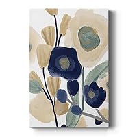 Renditions Gallery Modern Nature Wall Art Paintings for Living Room Blue Poppy Flower Cascade Abstract Artwork Home Prints for Bedroom Office Kitchen - 24